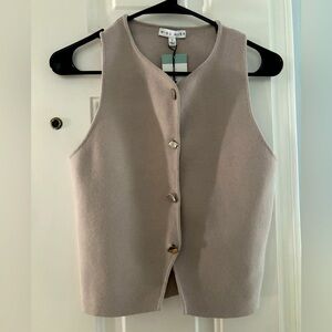 Miu Miu Taupe Knit Vest